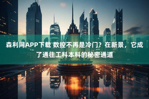森利网APP下载 数控不再是冷门？在新景，它成了通往工科本科的秘密通道